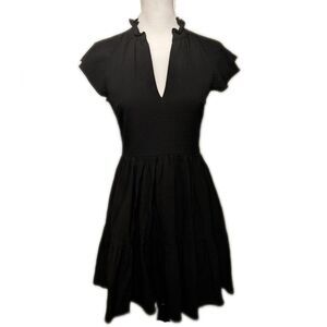 Antonio Melani flouncy ruffle black dress, LBD, Vanya mini dress, size 0